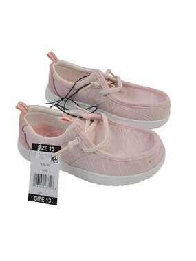 NEW Eddie Bauer Youth Roslyn Pink Canvas Slip-On Shoes Size 13